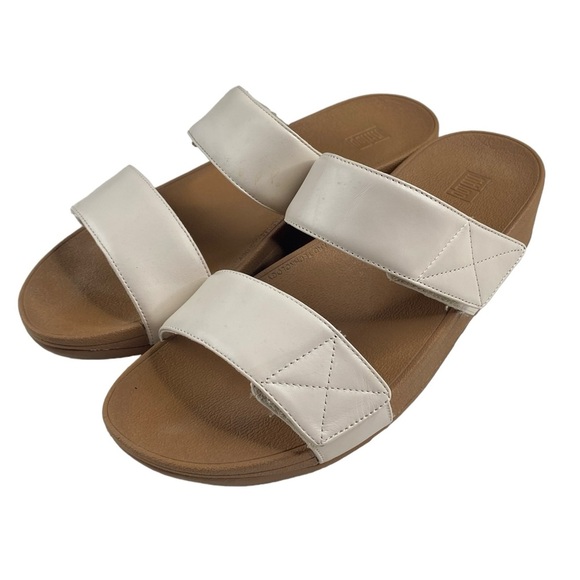 FitFlop Women's Mina Slides Sandal Stone Size 10 - Picture 1 of 7